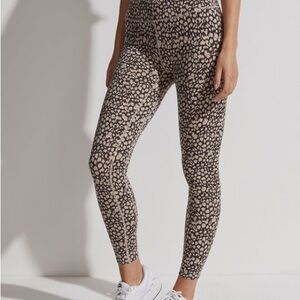 Varley Lets Move High Rise 25” Inseam Leggings Tan Spotted